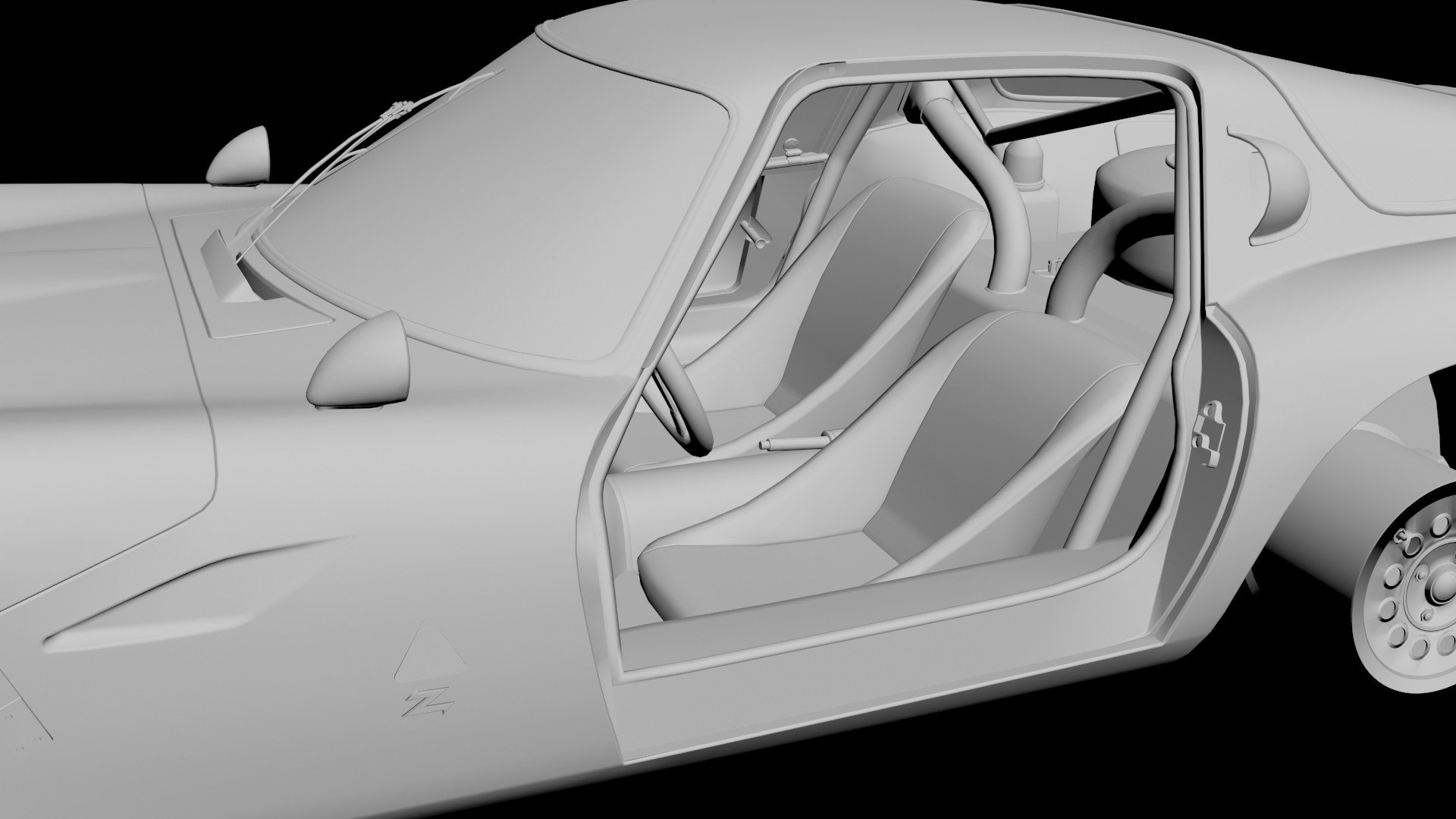 Alfa Romeo Giulia TZ2 replica kit car body kit 3D model 3D print